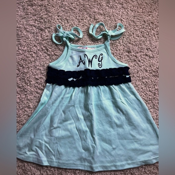 Lolly Wolly Doodle Other - GIRLS LOLLY WOLLY DOODLE SUN TOP MONOGRAMMED WITH “AWG” SIZE 2/3 NWT